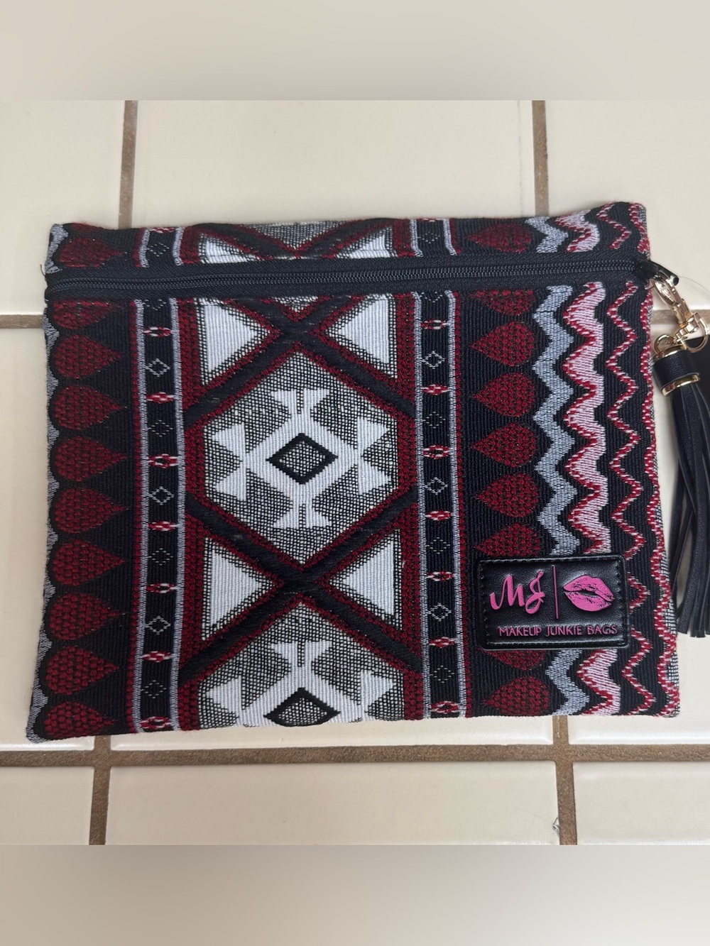 Makeup Junkie Small Embroidered Bag